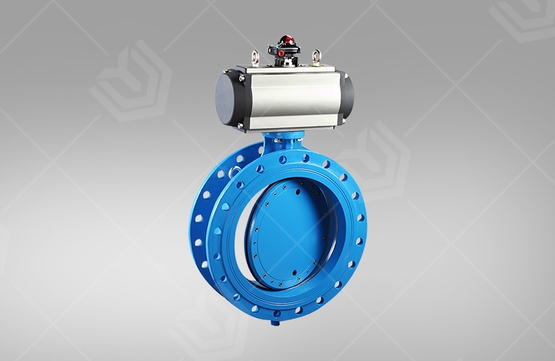 Pneumatic Flanged Eccentric Butterfly Valve(图1)