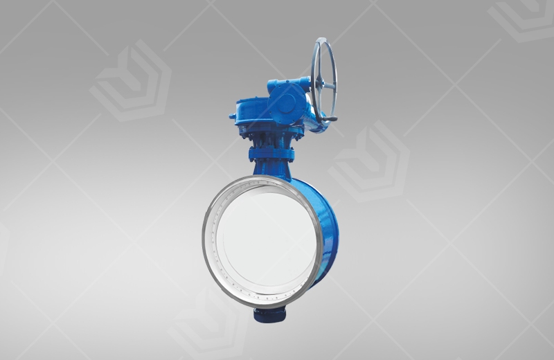Butt-welded bi-directional sealing butterfly valve