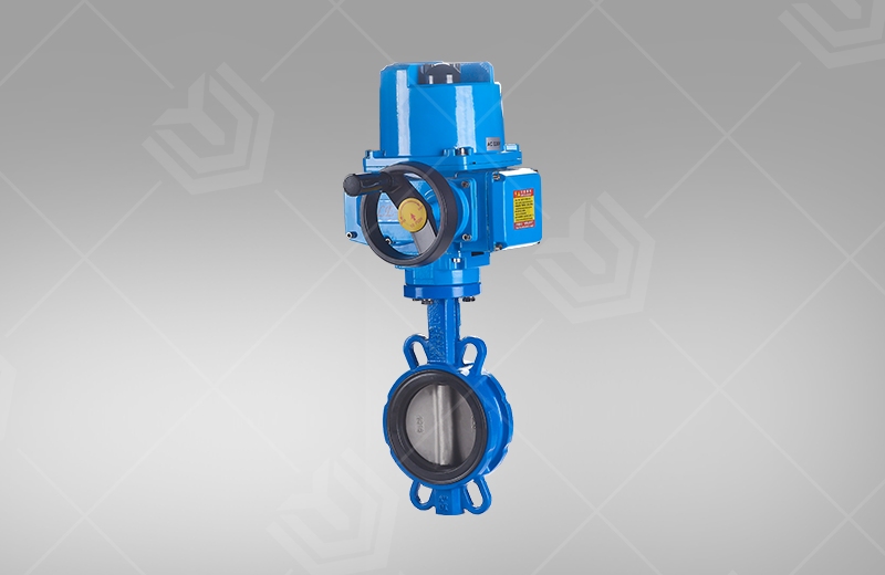 Electric wafer type middle line butterfly valve(图1) Electric wafer type middle line butterfly valve(图1)