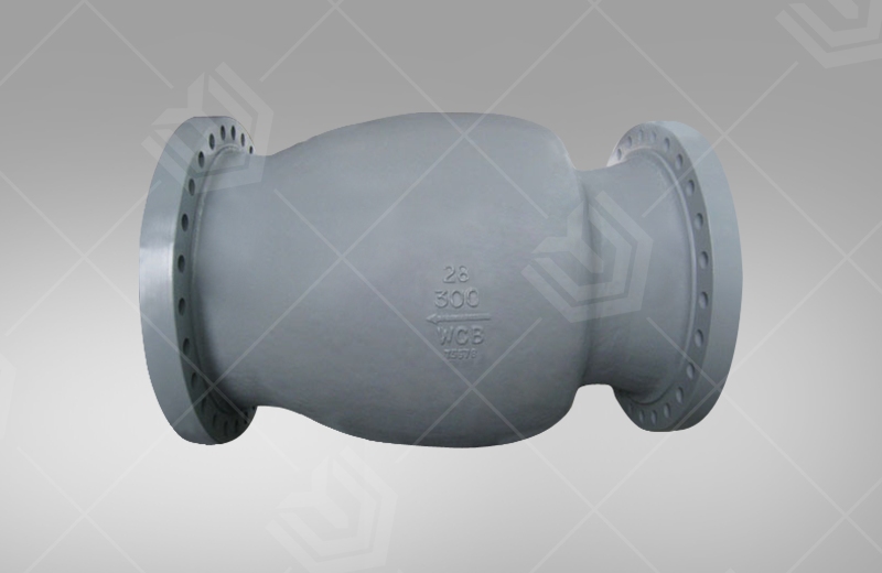 Axial flow check valve