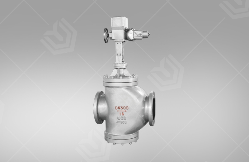 Electric double seat control valve