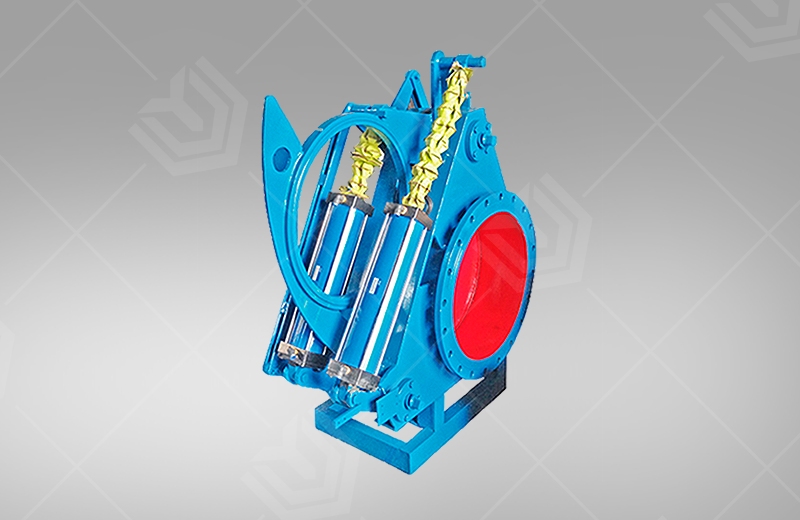 Pneumatic sector blind valve