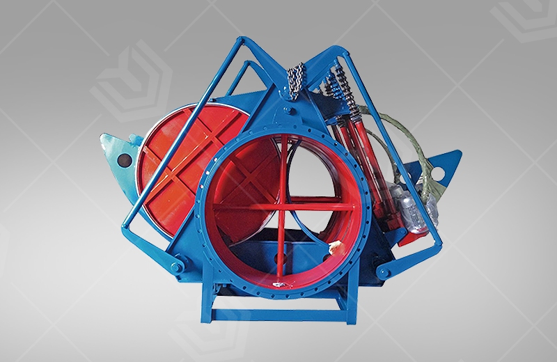 Electric push rod fan blind valve