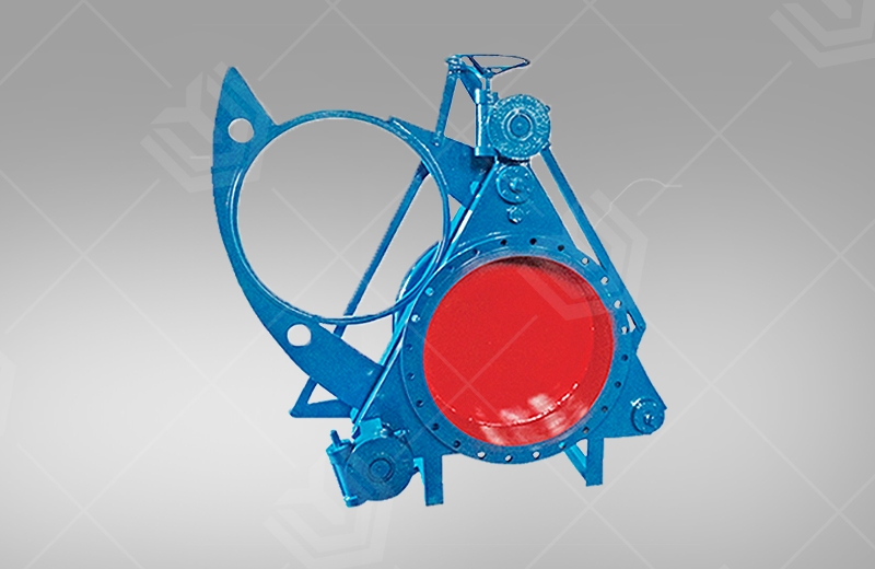 Manual worm gear blind valve