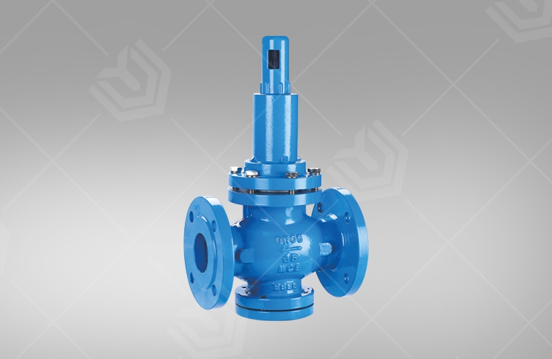 Spring piston pressure reducing valve
