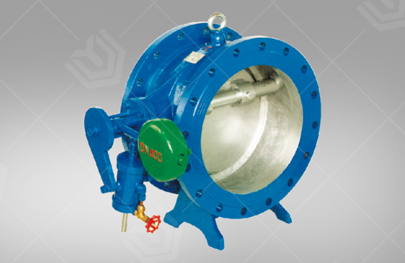 Butterfly buffer check valve