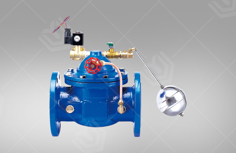 Electromagnetic remote control float valve