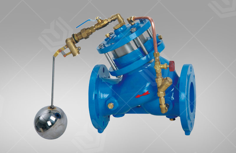 Piston type remote control float valve