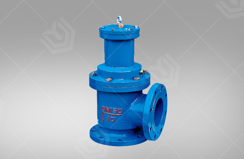 Hydraulic and pneumatic angle type quick opening m