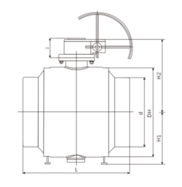 大口径全通径球阀(图1) 大口径全通径球阀(图1)