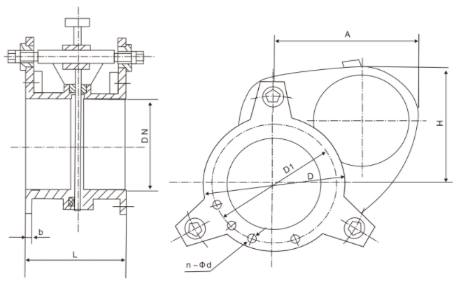 手动扇形盲板阀(图1) 手动扇形盲板阀(图1)