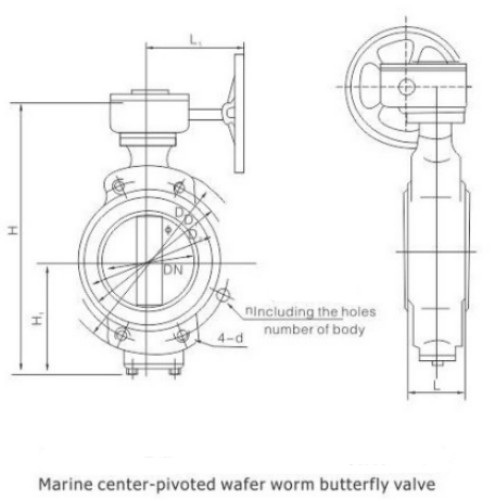 Marine Center Wafer Butterfly Valve(图1)