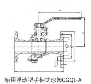 船用浮动型球阀(图1) 船用浮动型球阀(图1)