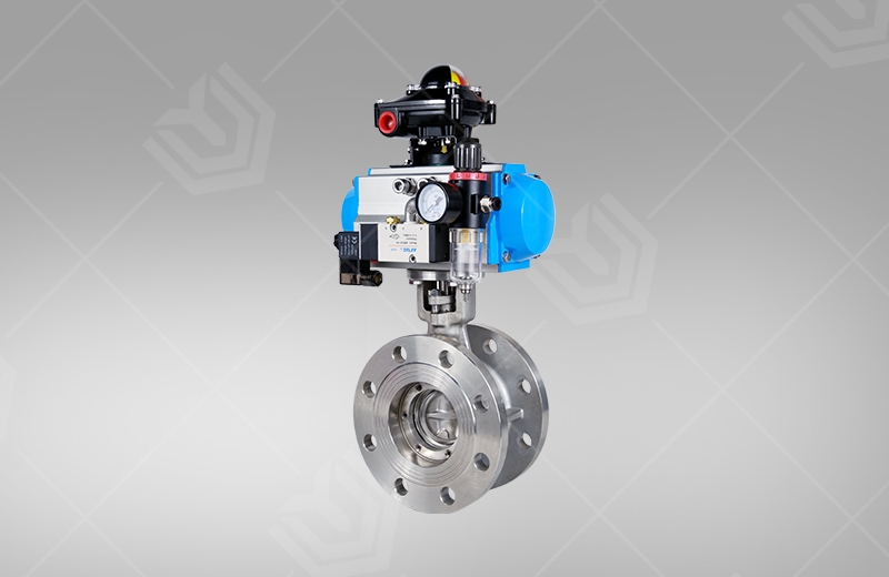 Stainless steel Triple offset flange butterfly valve (Pneumatic)(图1) Stainless steel Triple offset flange butterfly valve (Pneumatic)(图1)