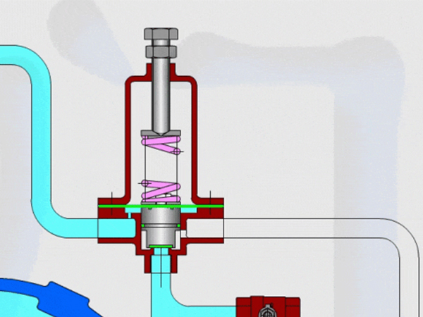 Working principle of pressure valve(图1) Working principle of pressure valve(图1)