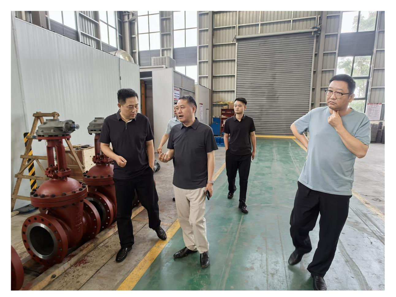 县生态环境分局一行莅临我司指导环保工作